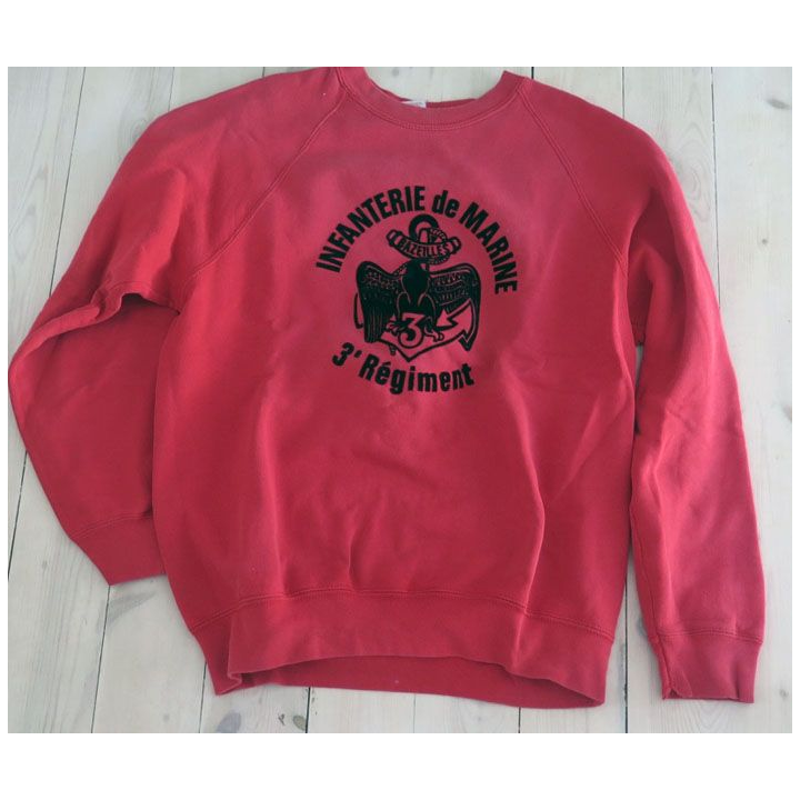 Sweat shirt du 3° RIMA de taille M  flocage insigne Fruit of the Loom