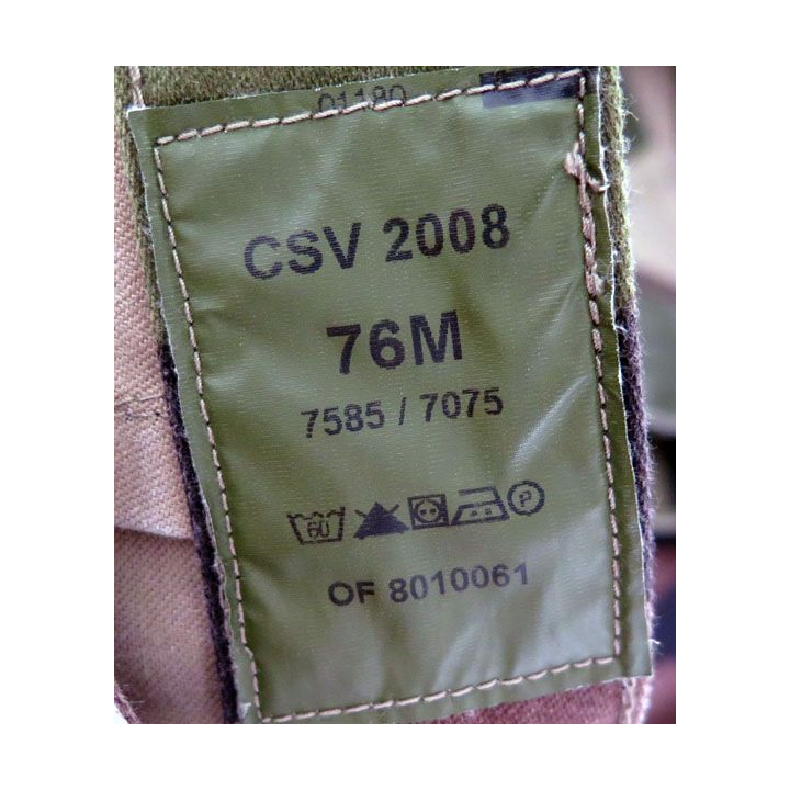 Pantalon de treillis camouflé vert armé taille 76 M