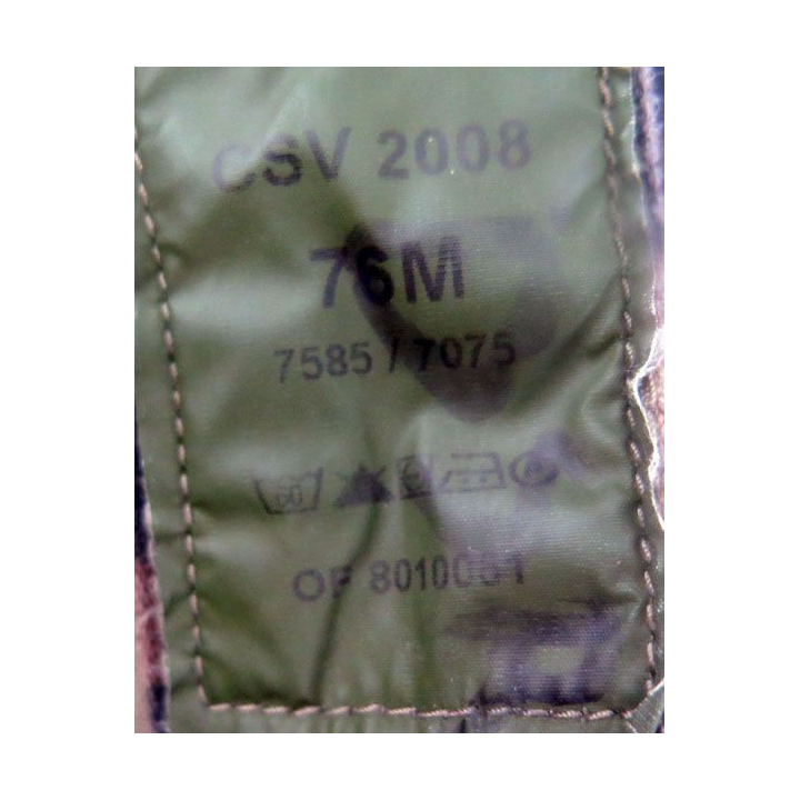 Pantalon de treillis camouflé vert armé taille 76 M