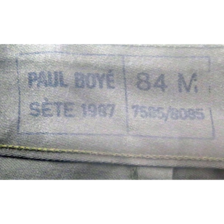 Pantalon de treillis vert armé taille 84 M Paul Boye 1987