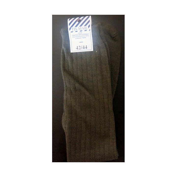Paire de chaussettes militaires neuves de taille 42/44 fabrication Tis-Mail 
