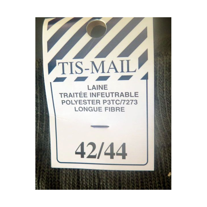 Paire de chaussettes militaires neuves de taille 42/44 fabrication Tis-Mail 