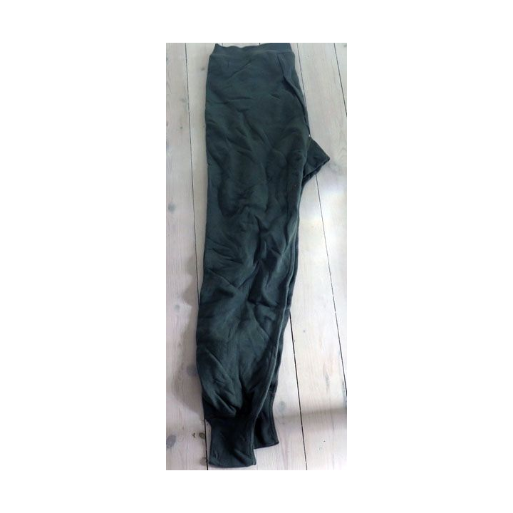 Caleçon long chaud vert arméet noir taille76 de fabrication Gilles 1986 neuf