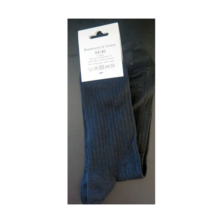 Paire de chaussettes basses militaires neuves noires de taille 44/46 Bonneterie d'Armor