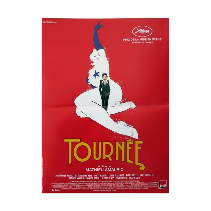 AFFICHE FILM : affiche de cinéma du film "Tournée" dimension 39 x 53 cm (E002)