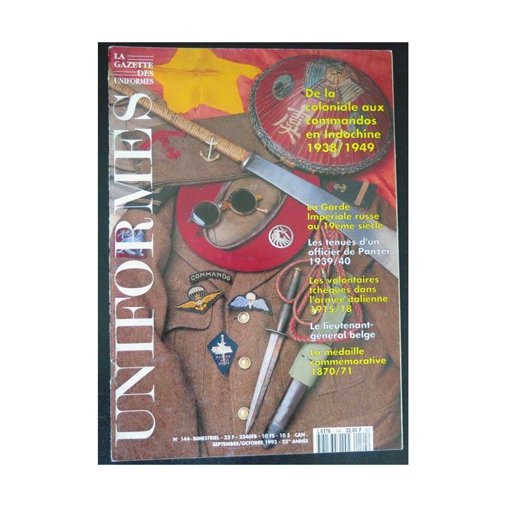 LA GAZETTE DES UNIFORMES n° 144 septembre octobre 1993