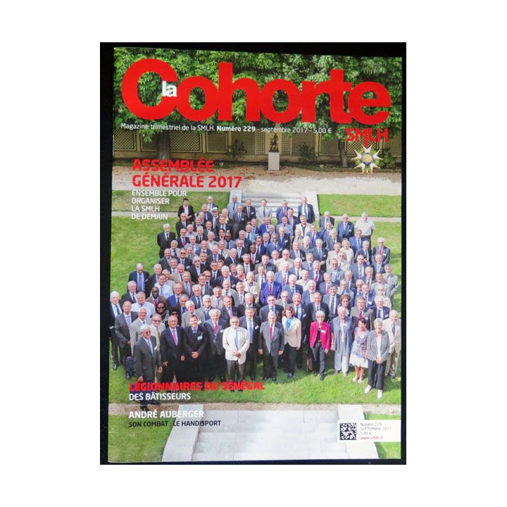 LA COHORTE N° 229  Septembre 2017  un portrait sur André Auberger