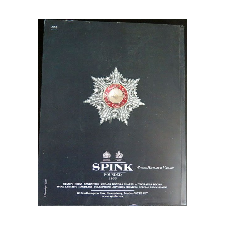 CATALOGUE SPINK july 2019 - 1022 lots de décorations english medals