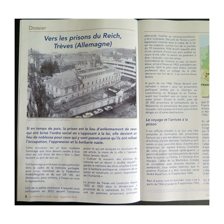 LA CHARTE N°3 juillet août septembre 2019 vers les prisons du Reich