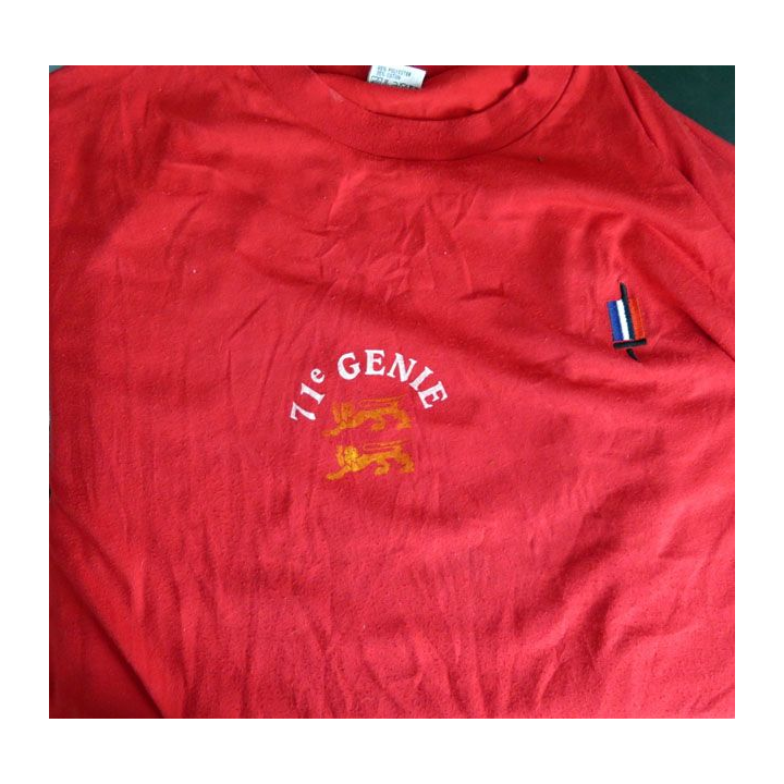 Tee shirt de la 5° compagnie du 71° Régiment du Génie la 5 : Tot Dret 