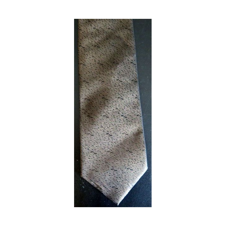 Cravate Silk Co Ltd hand painted made in vietnam marron