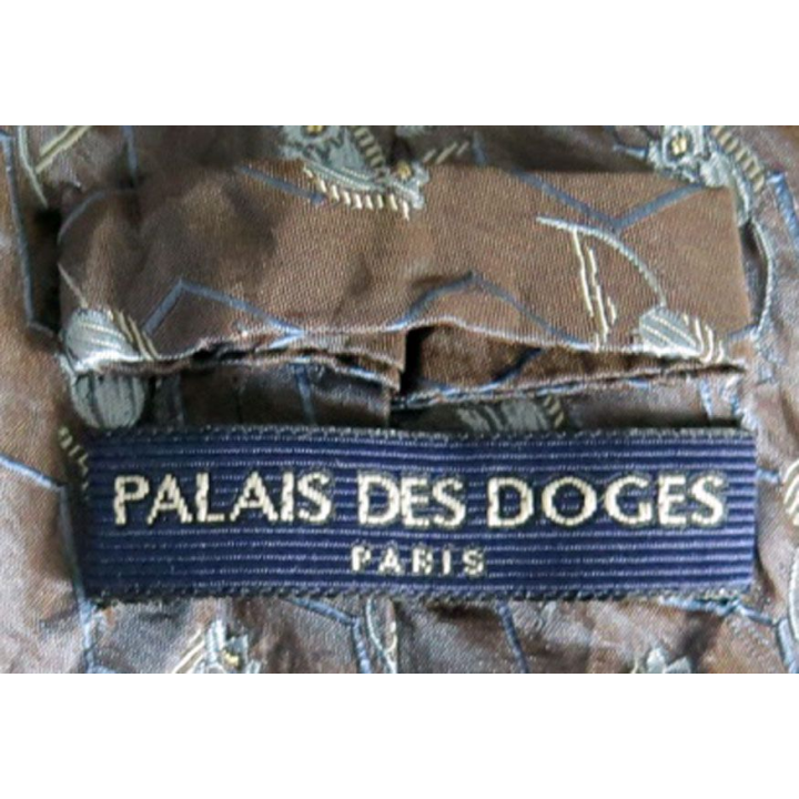 Cravate Palais des Doges Paris 100 % Soie tulipes 