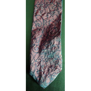 Cravate Palais des Doges Paris 100 % Soie couleur lie de vin 