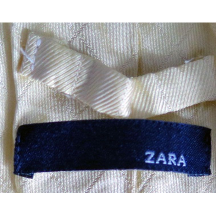 Cravate Zara couleur jaune poussin