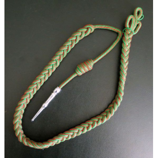 MILITARIA : fourragère de la croix de guerre 1914 - 18 aiguillette argentée 