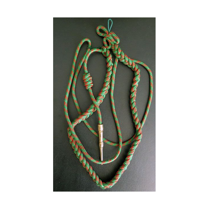 fourragère de cérémonie de croix de guerre 1914 - 18 aiguillette dorée