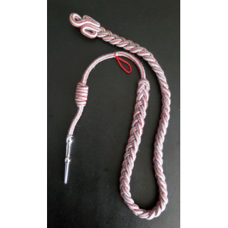  MILITARIA : fourragère Croix de Guerre des TOE aiguillette argentée