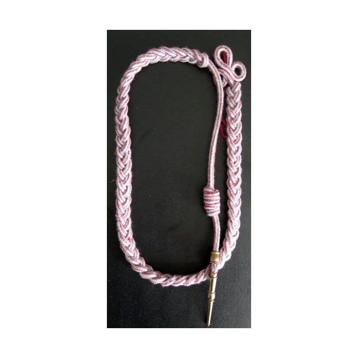  MILITARIA : fourragère Croix de Guerre des TOE aiguillette dorée