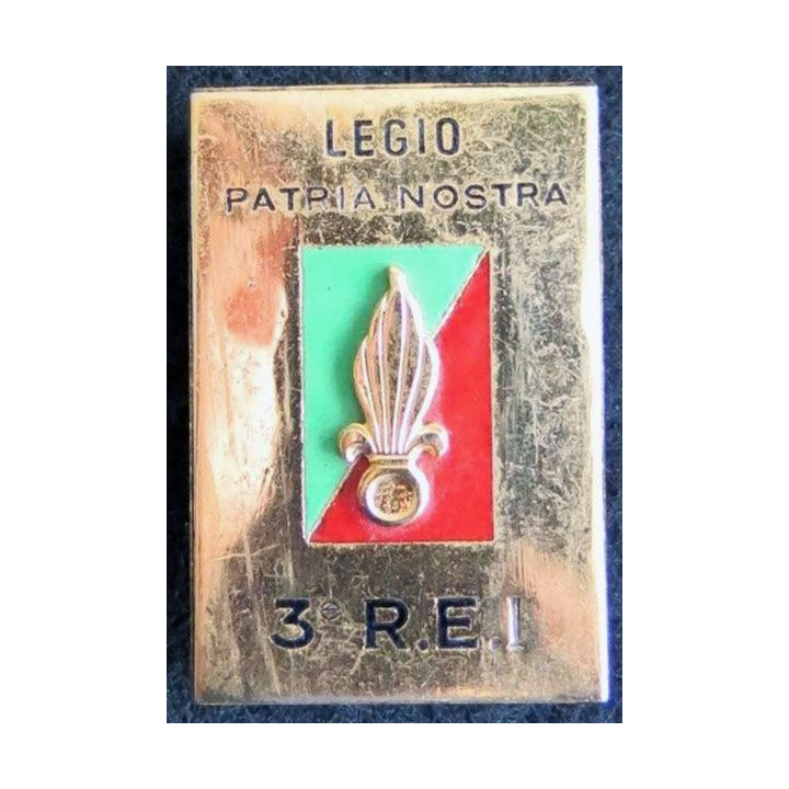 3° REI : 3° régiment étranger d'infanterie de fabrication Drago Paris en émail
