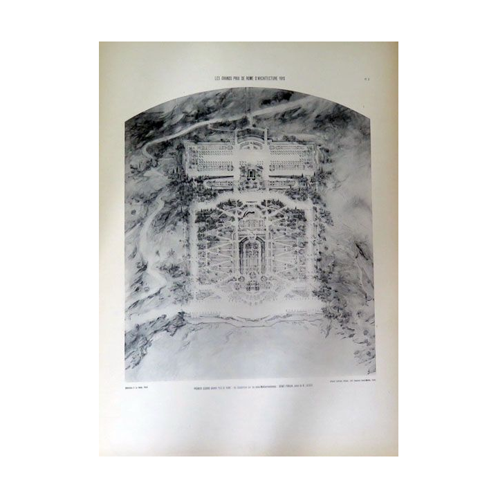 Les Grands prix de Rome d'Architecture 1907 - 1909 - 1910 - 1911 (89 planches)