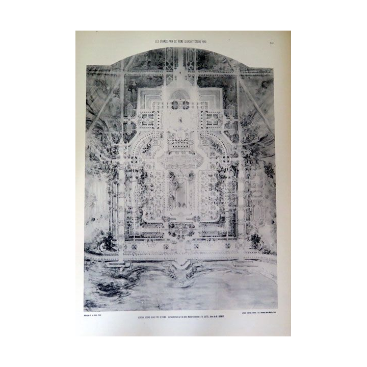 Les Grands prix de Rome d'Architecture 1907 - 1909 - 1910 - 1911 (89 planches)