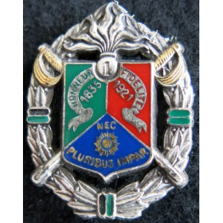1° REC : insigne métallique du 1° régiment étranger de cavalerie de fabrication Balme Saumur