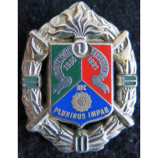 1° REC : insigne métallique du 1° régiment étranger de cavalerie de fabrication Guymo Paris