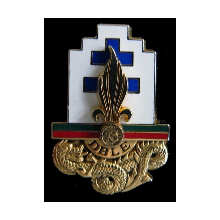13° DBLE : 13° demi brigade de la légion étrangère Y. Boussemart H. 119 vert sur rouge