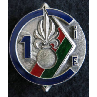 4° REI : insigne de la 1° compagnie du 4° régiment étranger d'infanterie fabrication Delsart