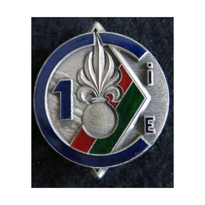 4° REI : insigne de la 1° compagnie du 4° régiment étranger d'infanterie fabrication Delsart