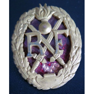 Brevet chef de section d'infanterie type 1 avec fond en émail 43 mm 