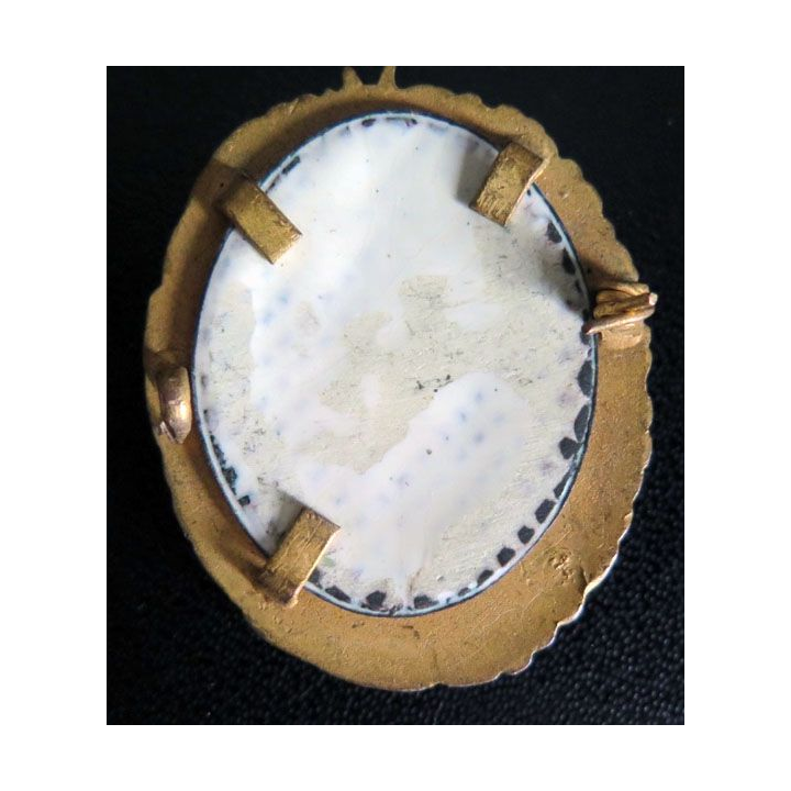 Brevet chef de section d'infanterie type 1 avec fond en émail 43 mm 