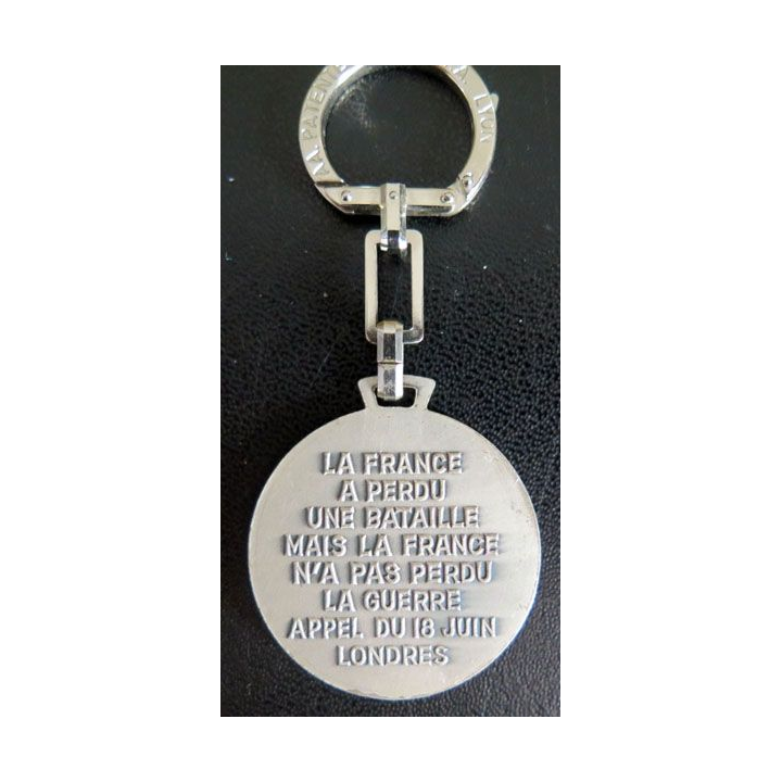 PORTE CLEFS de la CCS du Général de Gaulle 18 juin 1940 