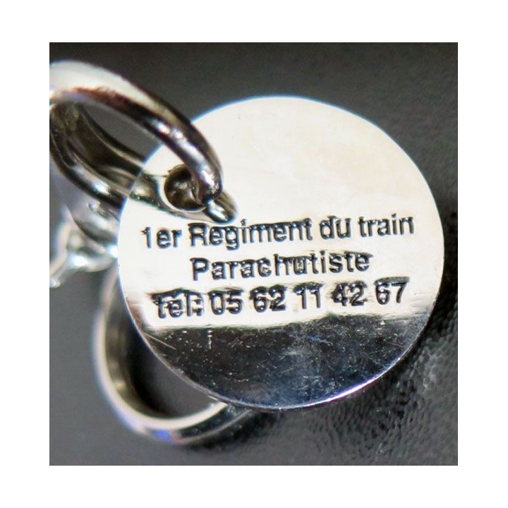 PORTE CLEFS du 1° RTP régiment du train parachutiste pièce à caddie