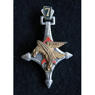 2° REI : Insigne métallique de la 7° Cie portée Sahara du 2° régiment étranger d'infanterie Drago R75