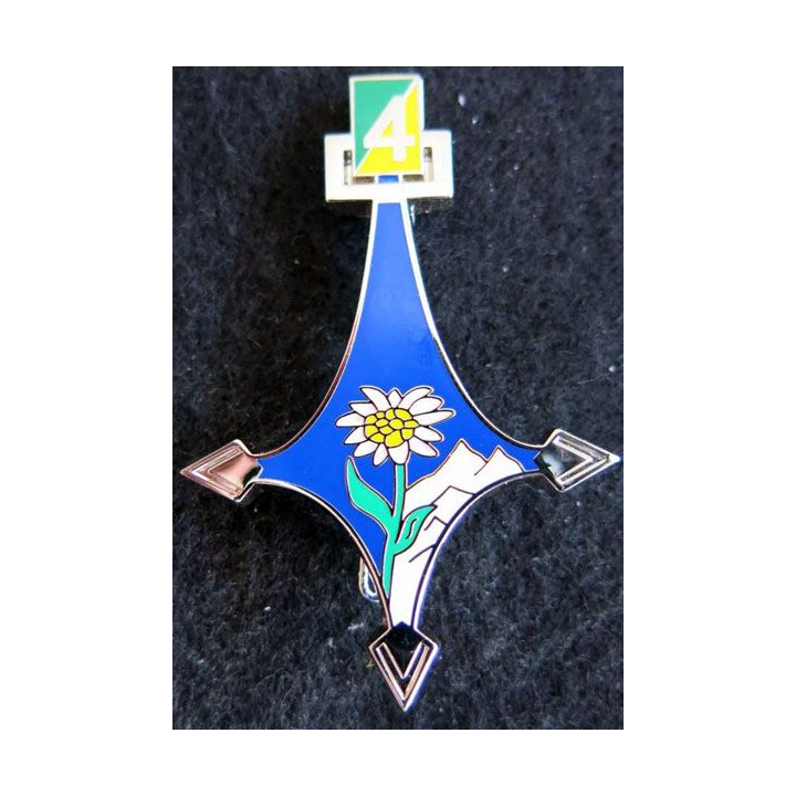 4° RCH : insigne métallique du 4° régiment de chasseurs opération  Sangaris Boussemart 2014