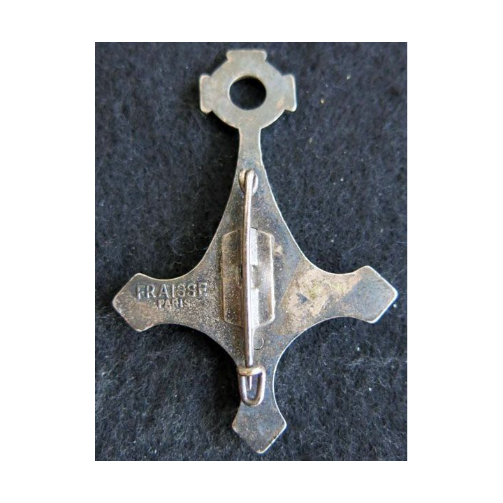 4° RILE : insigne métallique de la 2° Cie du 4° régiment d'infanterie de la Légion étrangère Fraisse Paris