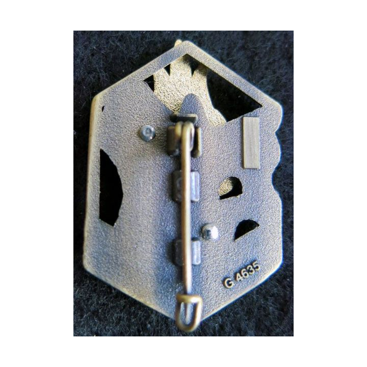 1° REG : insigne métallique du 1° régiment étranger de Génie G. 4635