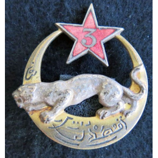 3° RSA : 3° régiment de spahis algériens  45 mm en émail Drago déposé embouti