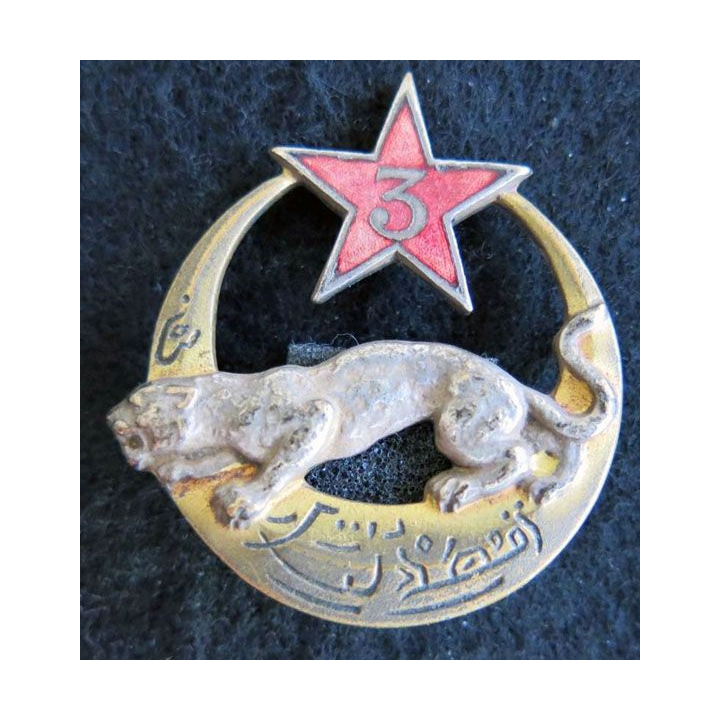 3° RSA : 3° régiment de spahis algériens  45 mm en émail Drago déposé embouti