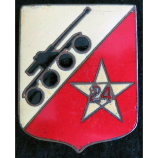 24° RSM : 24° régiment de spahis marocains Drago G. 1609 en émail avec un petit éclat