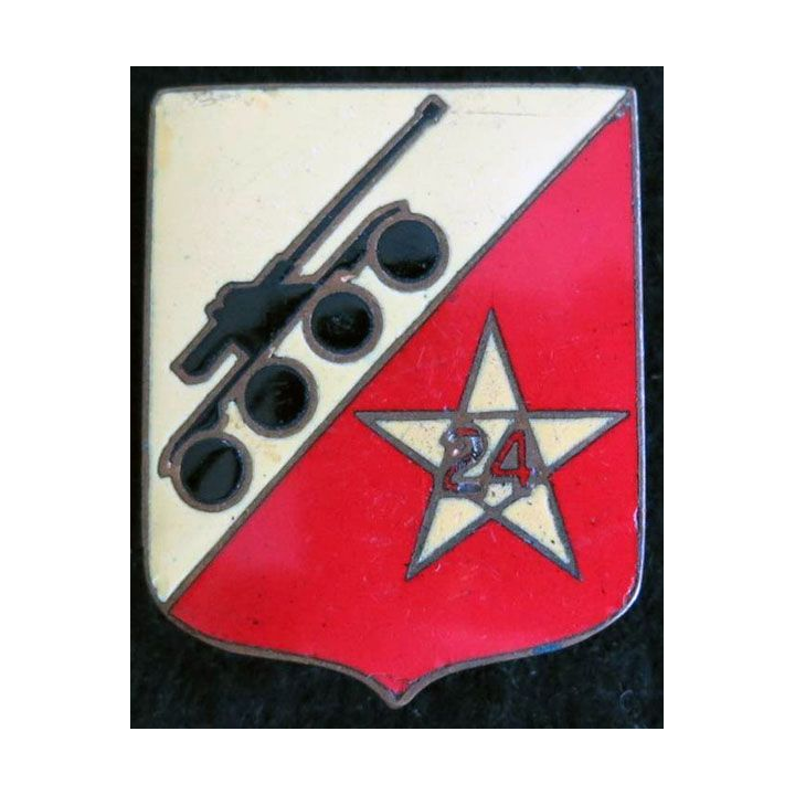 24° RSM : 24° régiment de spahis marocains Drago G. 1609 en émail avec un petit éclat