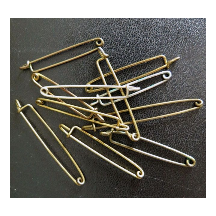 MILITARIA : lot de 10 épingles pour insignes diverses dimensions