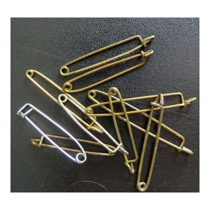 MILITARIA : lot de 10 épingles pour insignes diverses dimensions