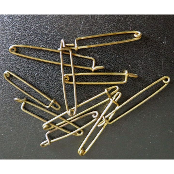 MILITARIA : lot de 10 épingles pour insignes diverses dimensions