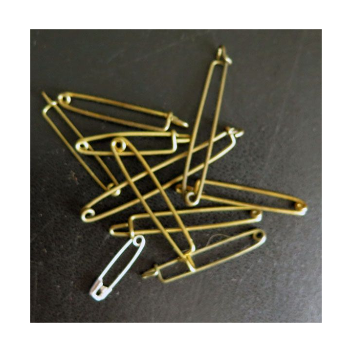 MILITARIA : lot de 10 épingles pour insignes diverses dimensions