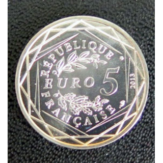 FRANCE : pièce de 5 euros argent Egalité 2013