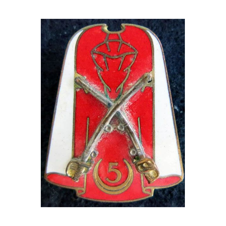 5° RSA : 5° régiment de spahis algériens fabrication Arthus Bertrand G. 1529 en émail