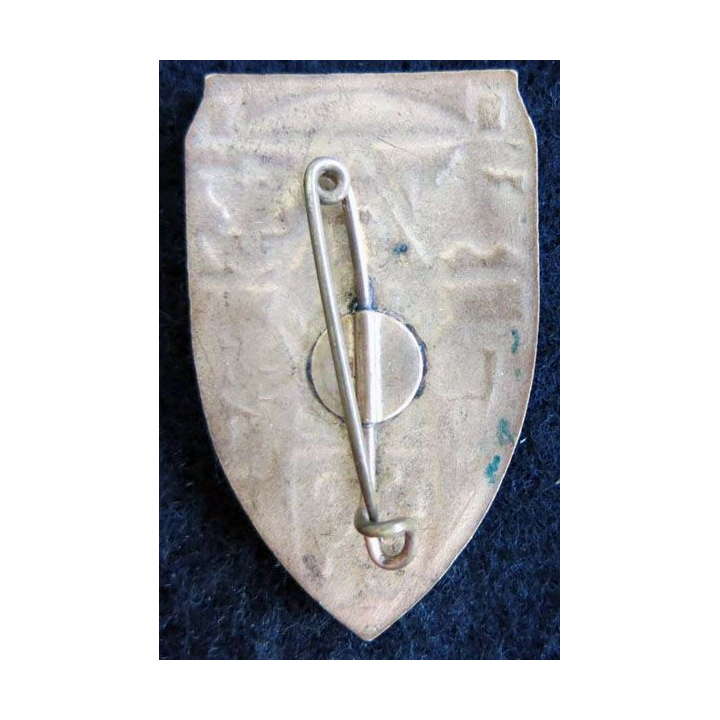 3° BG : insigne métallique de la 11° compagnie du 3° bataillon du génie Arthus Bertrand émail