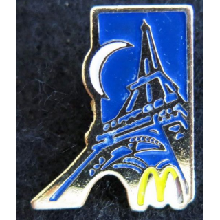 Pin's métallique Mac Do Paris Tour Eiffel de 25 mm